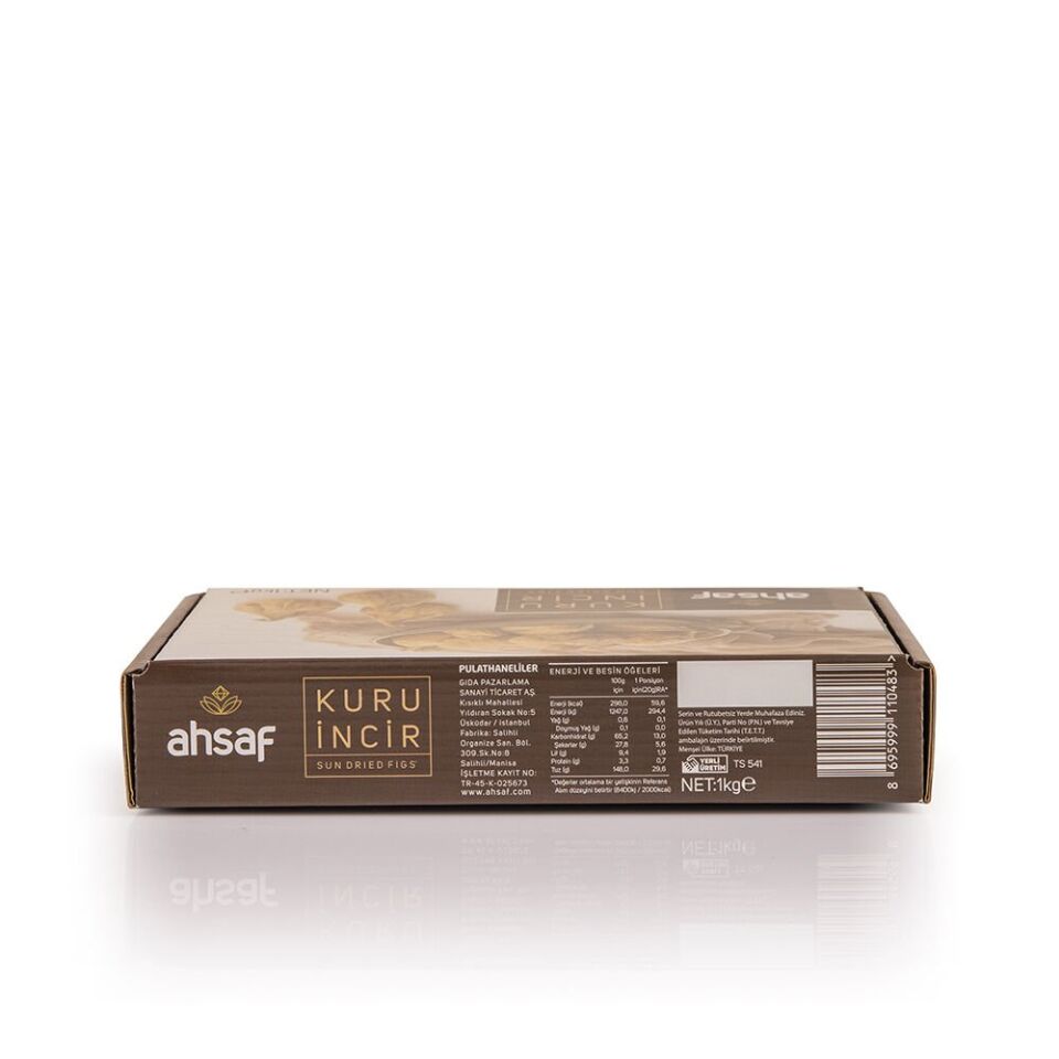 Ahsaf Kuru İncir 1000 gr Karton Kutu - Sağlık ve Lezzet Bir Arada