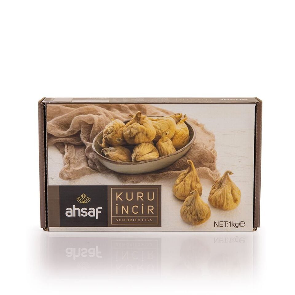 Ahsaf Kuru İncir 1000 gr Karton Kutu - Sağlık ve Lezzet Bir Arada