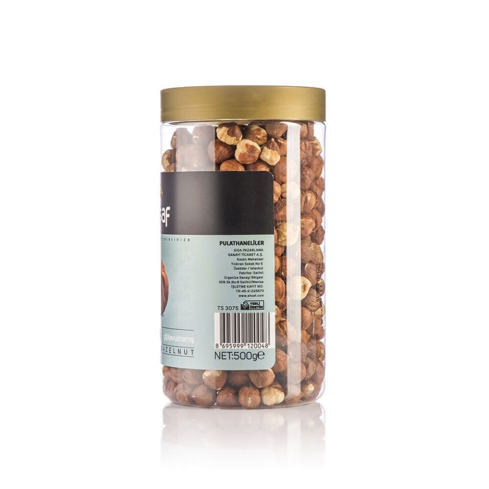 AHSAF İÇ FINDIK ÇİĞ PET KAVANOZ 500 GR