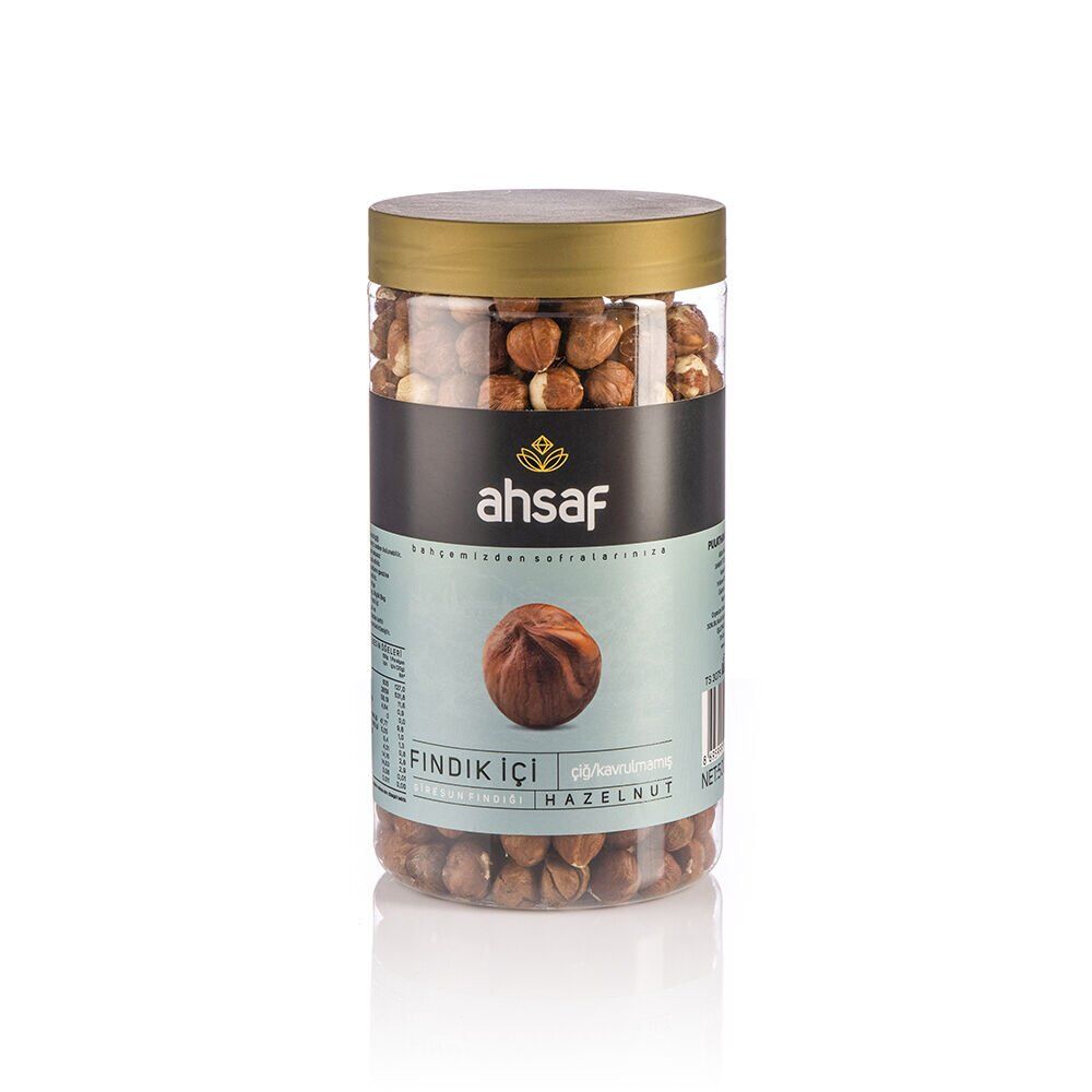 AHSAF İÇ FINDIK ÇİĞ PET KAVANOZ 500 GR