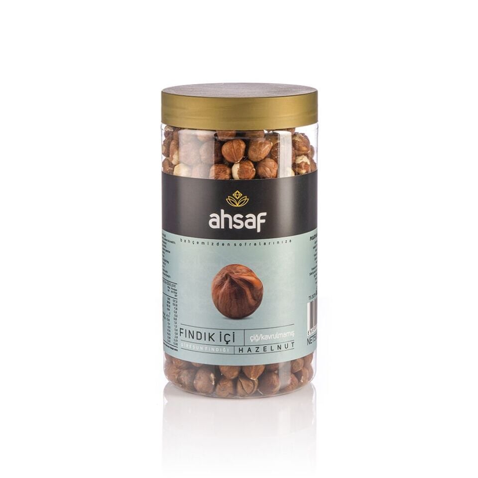 AHSAF İÇ FINDIK ÇİĞ PET KAVANOZ 500 GR
