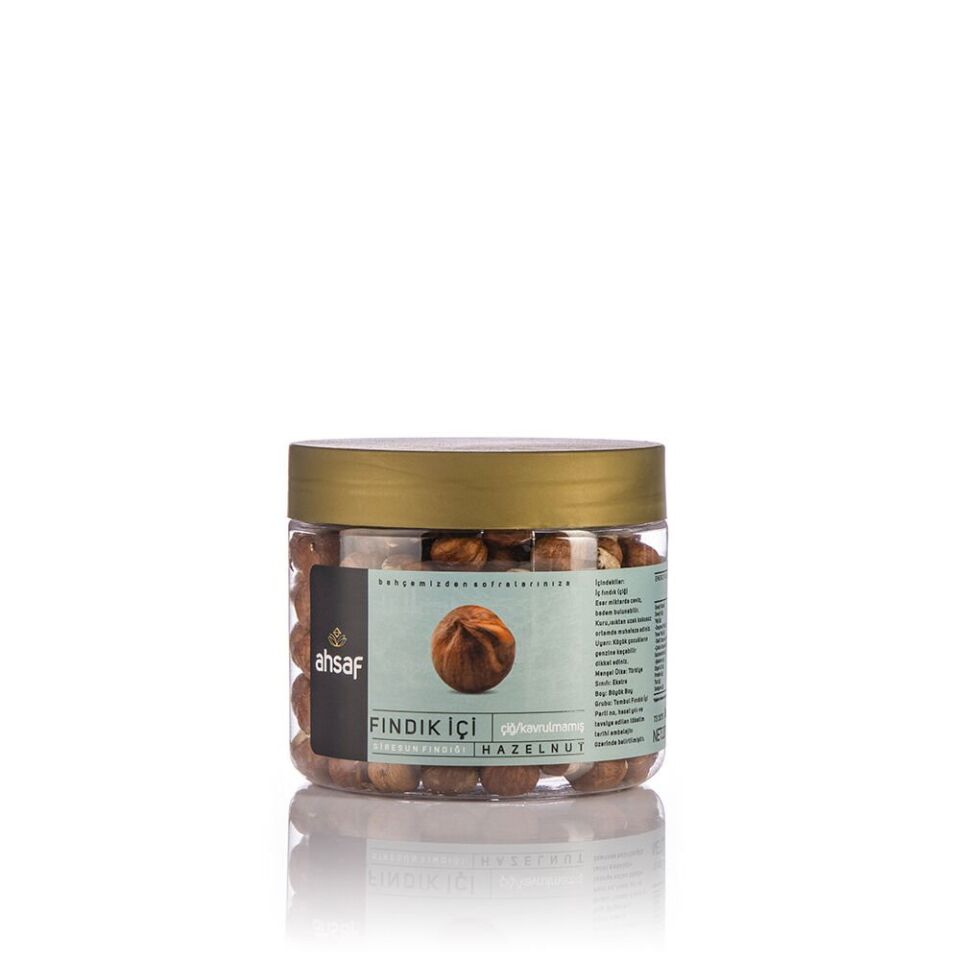 AHSAF İÇ FINDIK ÇİĞ PET KAVANOZ 200 GR