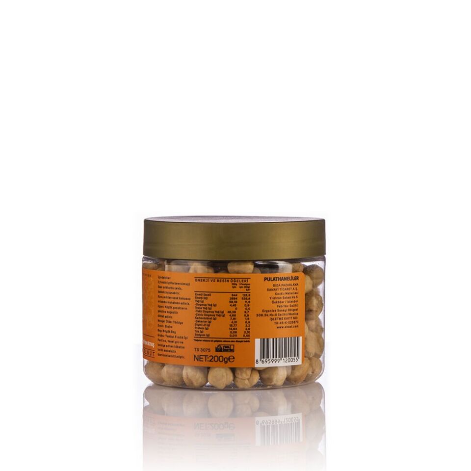 AHSAF İÇ FINDIK KAVRULMUŞ PET KAVANOZ 200 GR