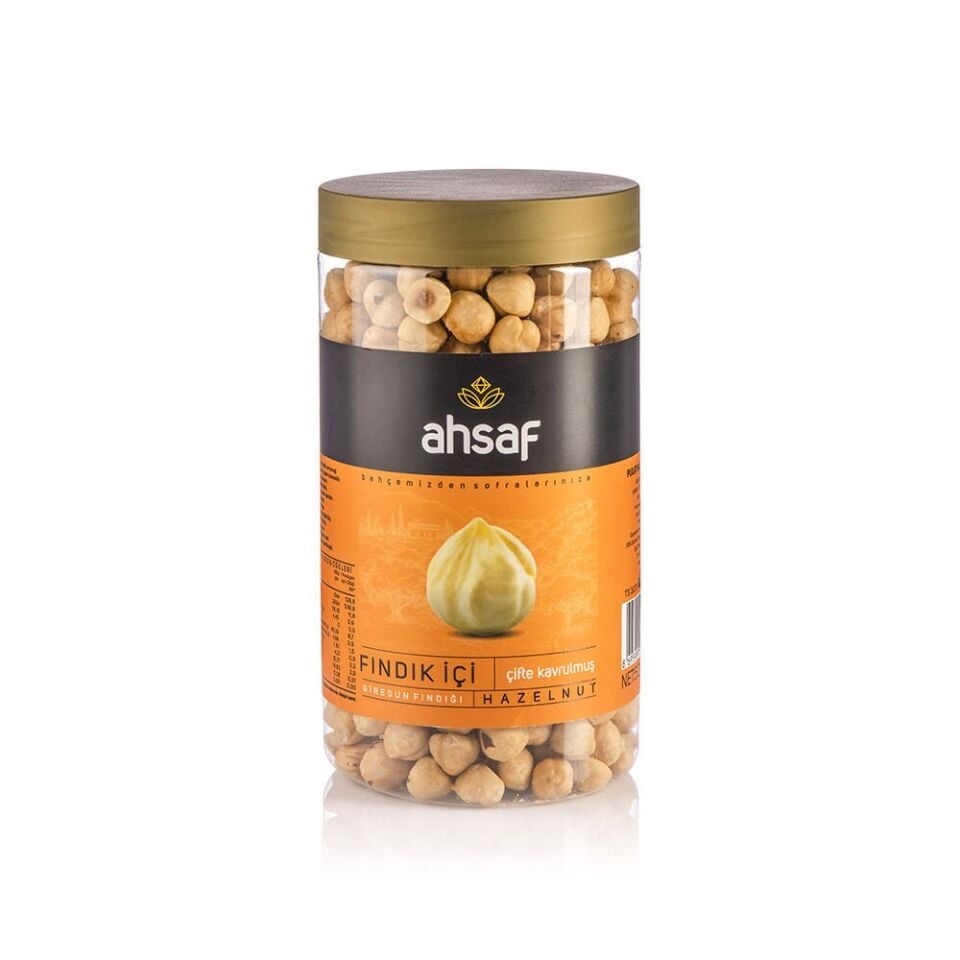 AHSAF İÇ FINDIK KAVRULMUŞ PET KAVANOZ 500 GR
