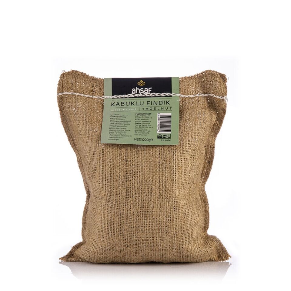 AHSAF KABUKLU FINDIK 1.000 GR JUT ÇUVAL