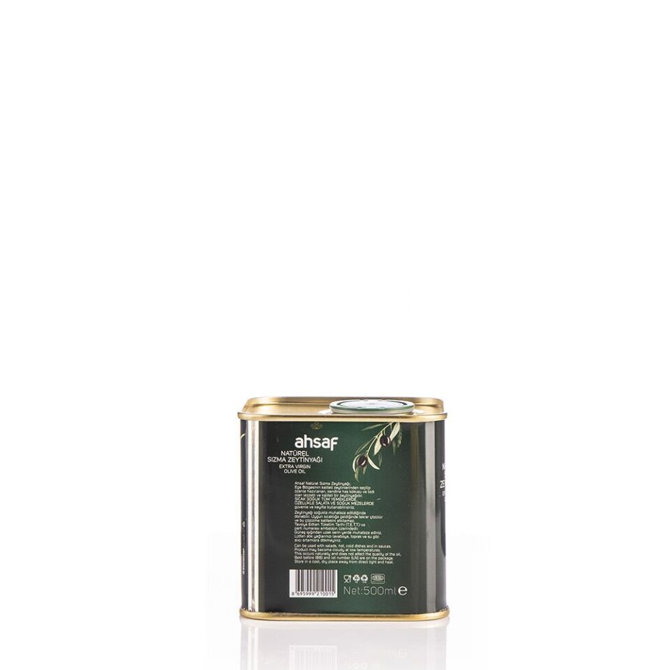 Ahsaf Natürel Sızma Zeytinyağı 500 ml - Teneke