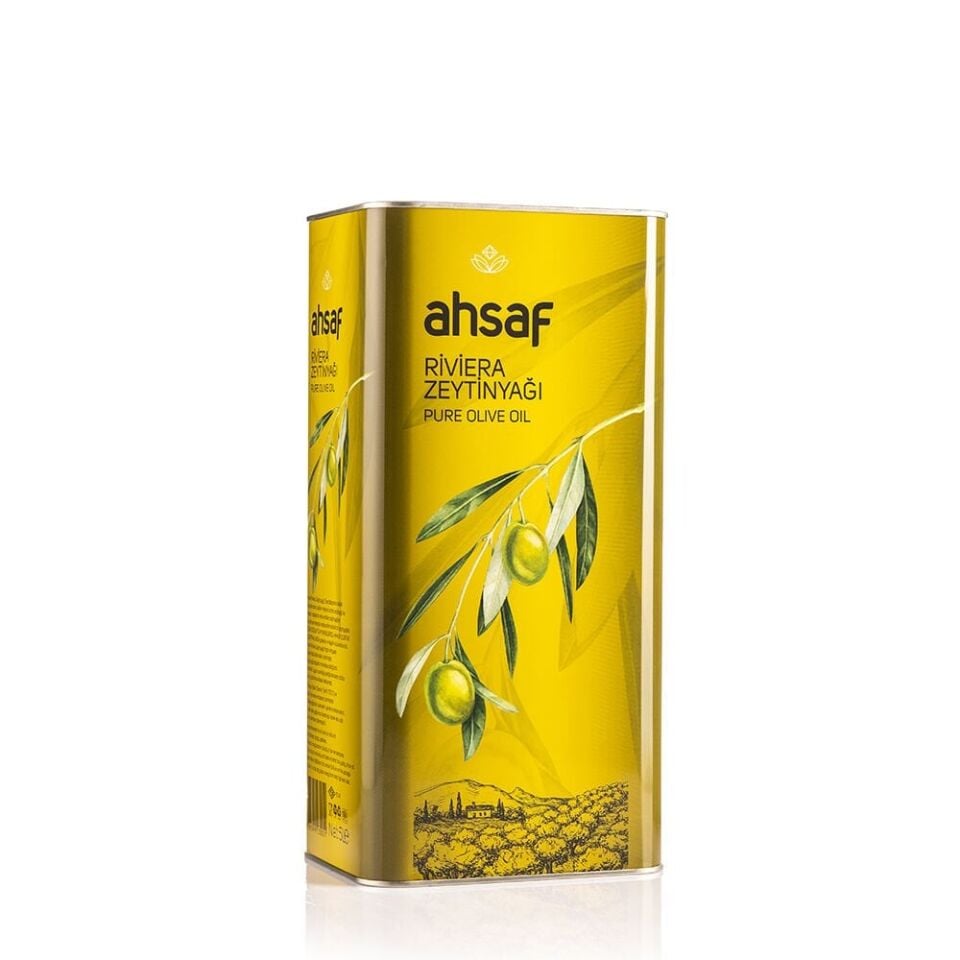Ahsaf Riviera Zeytinyağı - 5 lt Teneke