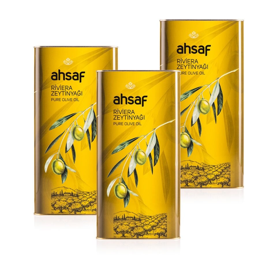 Riviera Zeytinyağı 5 Lt Teneke Ambalaj (3'lü Ekonomik Paket)