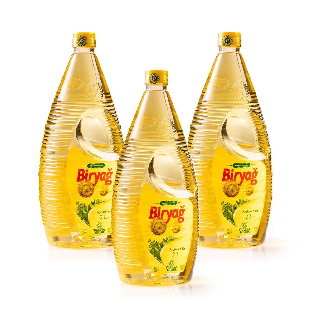 Biryağ Ayçiçek Yağı 2 Lt Pet Ambalaj (3'lü Paket)