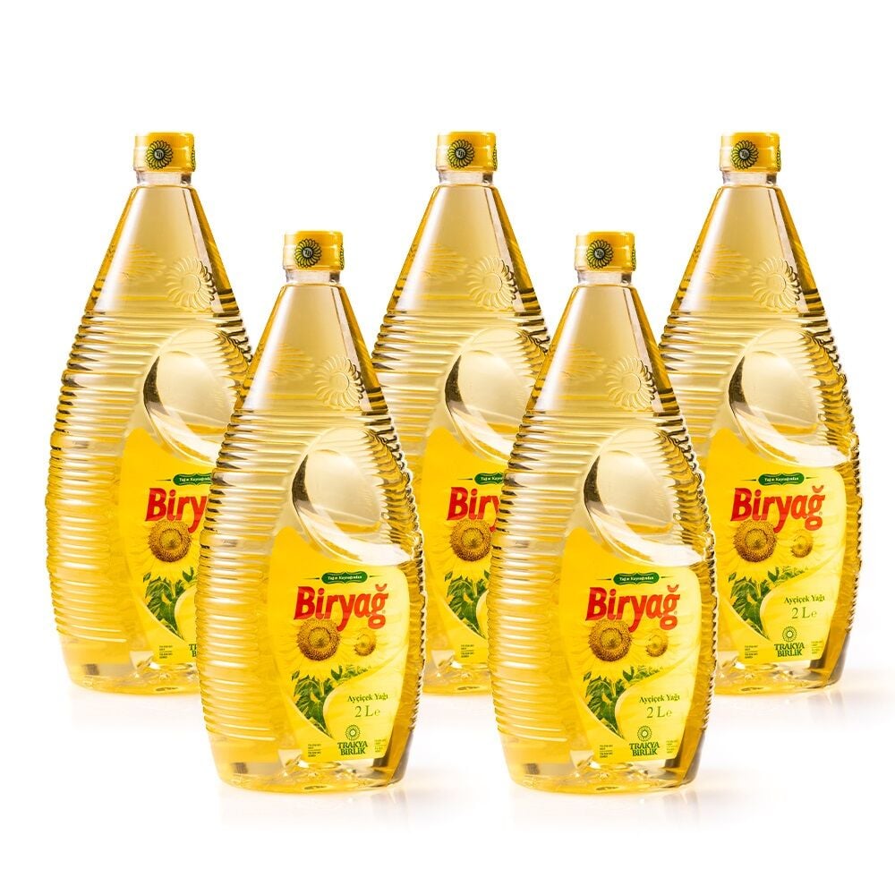 Biryağ Ayçiçek Yağı 2 Lt Pet Ambalaj (5'li Paket)