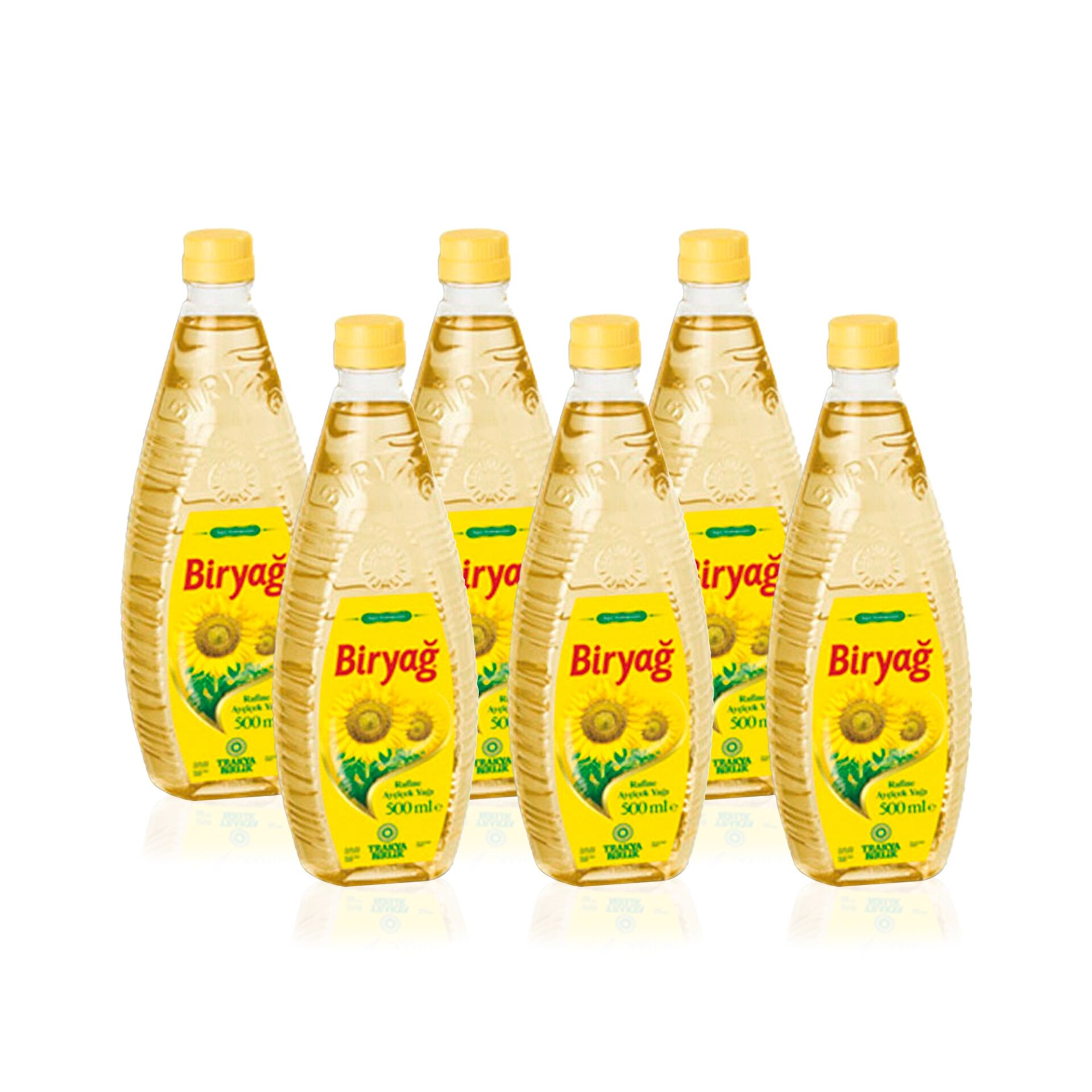 Biryağ Ayçiçek Yağı 500 Ml  Pet Ambalaj (6'lı Paket)