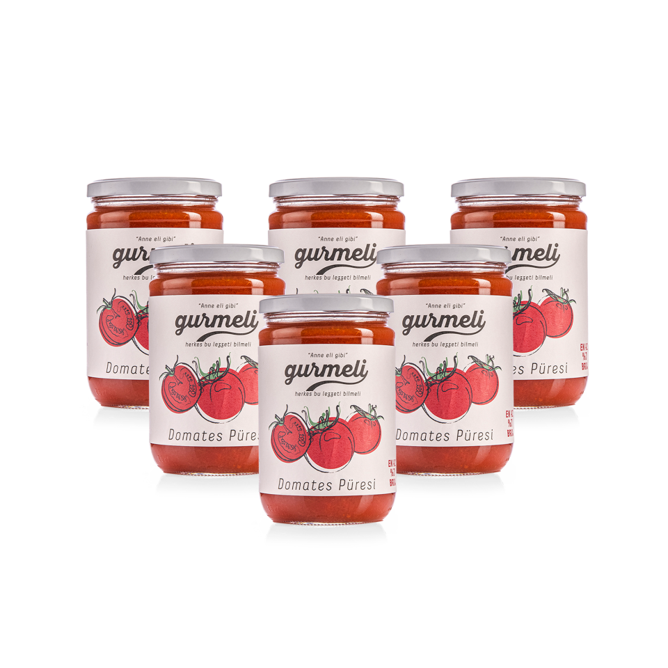 Gurmeli - Domates Püresi 550 gr (6'lı Paket)
