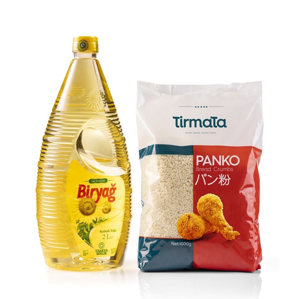 Ayçiçek Yağı 2 Lt Pet - Panko Ekmek Kırıntısı 1000 Gr