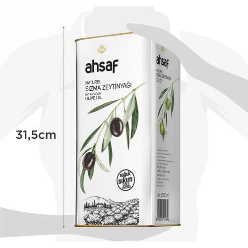 Soğuk Sıkım Natürel Sızma Zeytinyağı 5L -Teneke (2'li Ekonomik Paket)