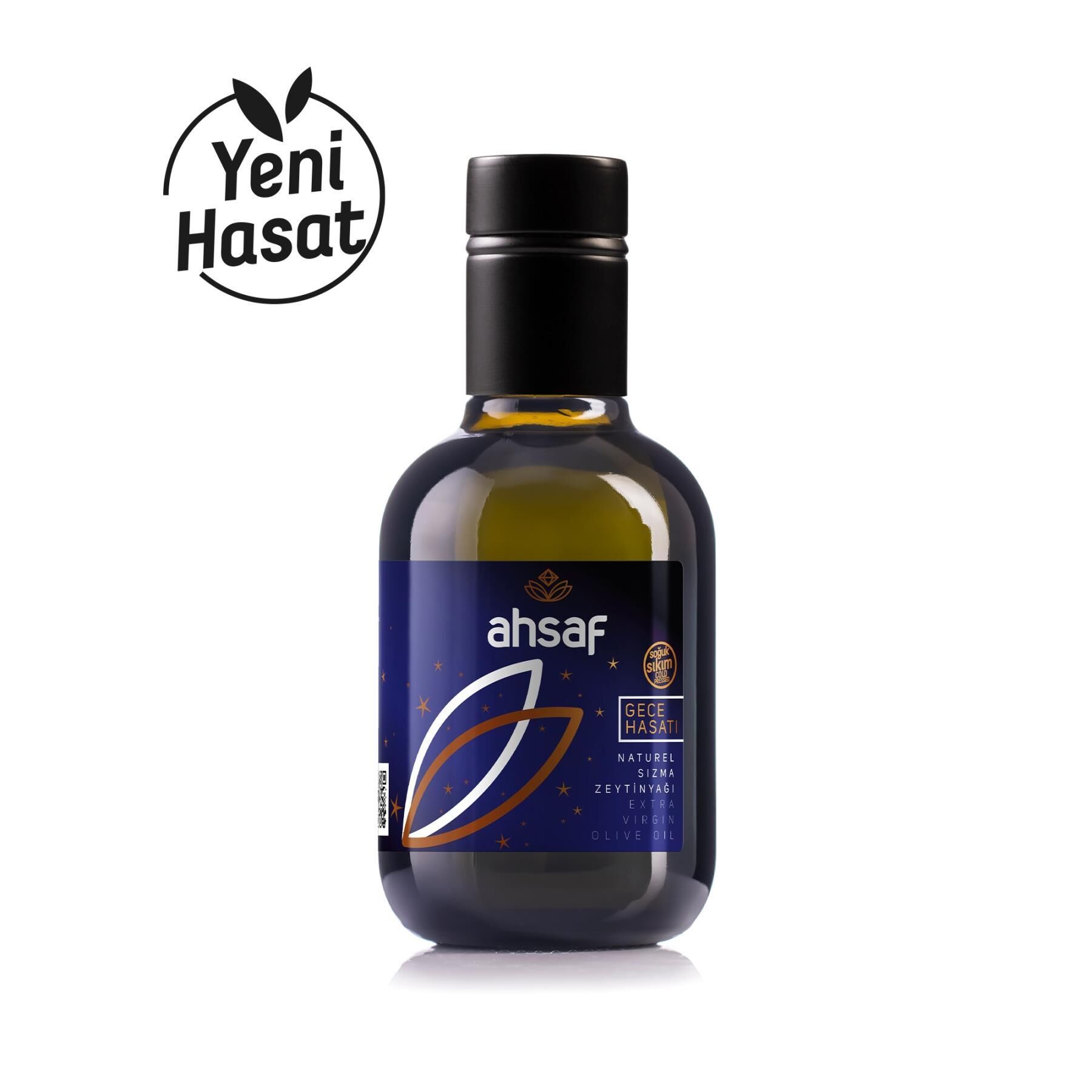2025 Mahsul Gece Hasadı Soğuk Sıkım Zeytinyağı 250 ml Cam Şişe