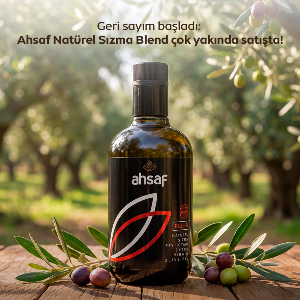 Ahsaf Yeni Sezon Blend Soğuk Sıkım Natürel Sızma Zeytinyağı Çok Yakında Sizlerle