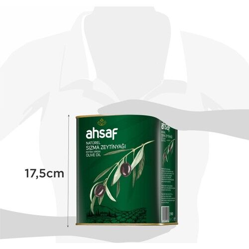 Ahsaf Natürel Sızma Zeytinyağı 2L-Teneke (2'li Ekonomik Paket)