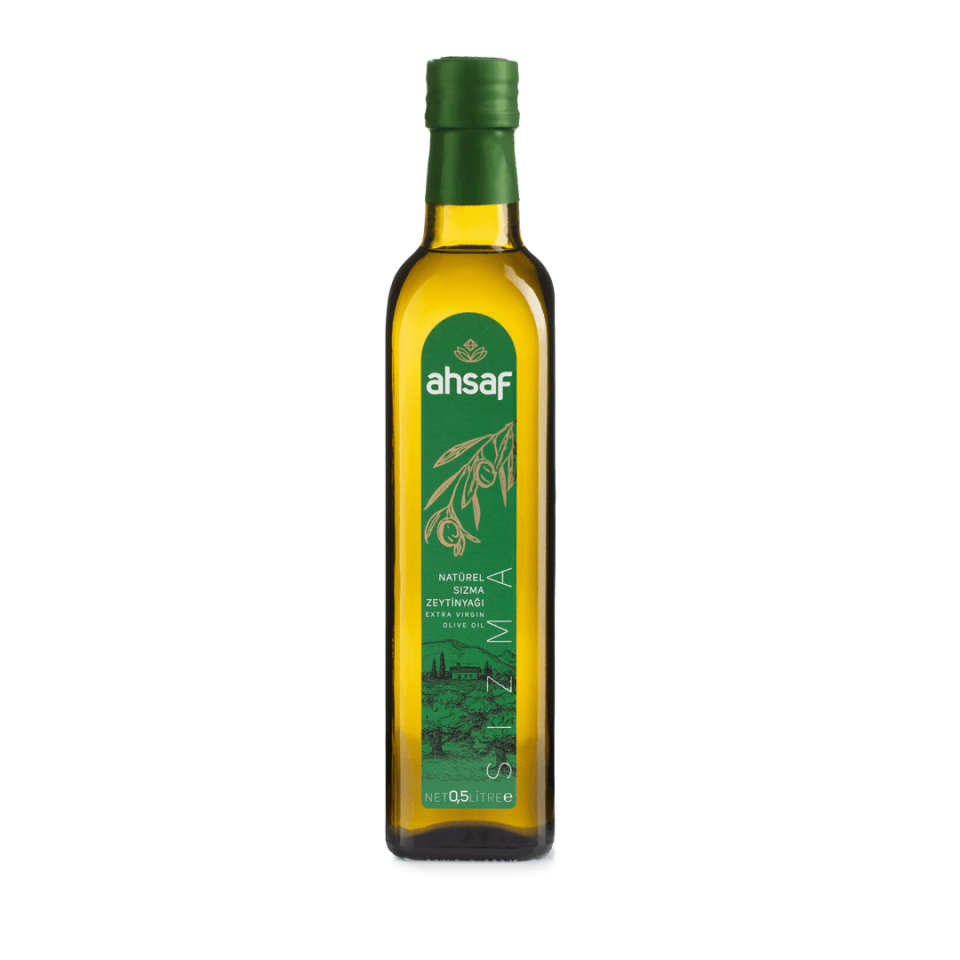 Ahsaf Natürel Sızma Zeytinyağı 500 ml - Cam