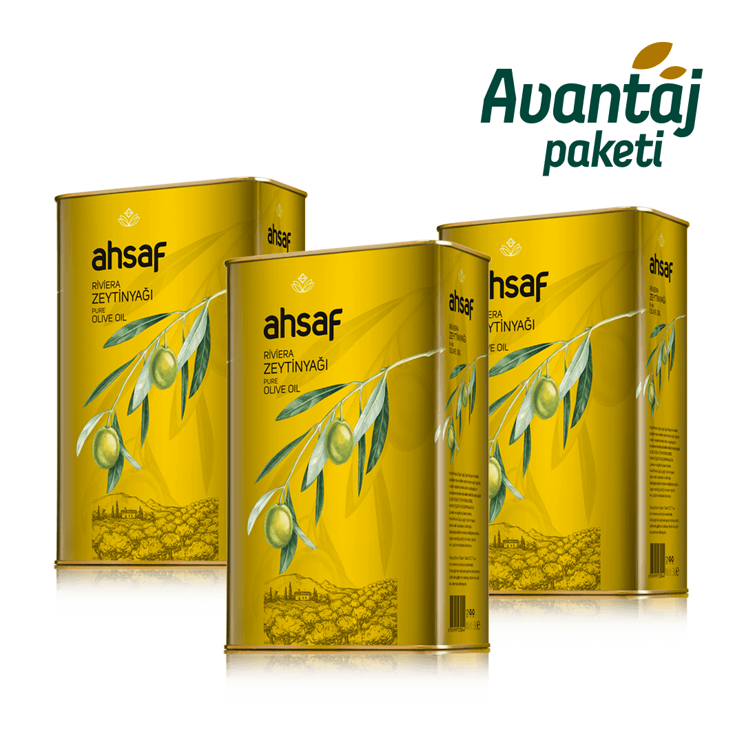 Riviera Zeytinyağı 3L -Teneke  (3'lü Ekonomik Paket)