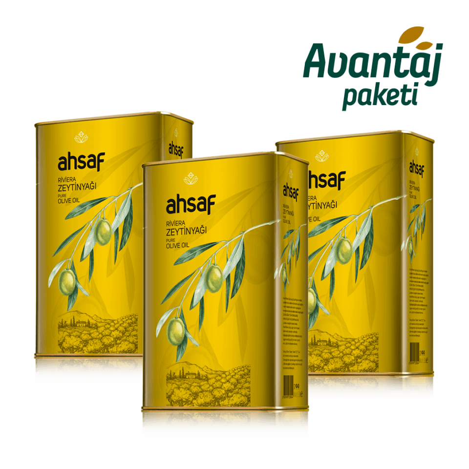 Riviera Zeytinyağı 3L -Teneke  (3'lü Ekonomik Paket)