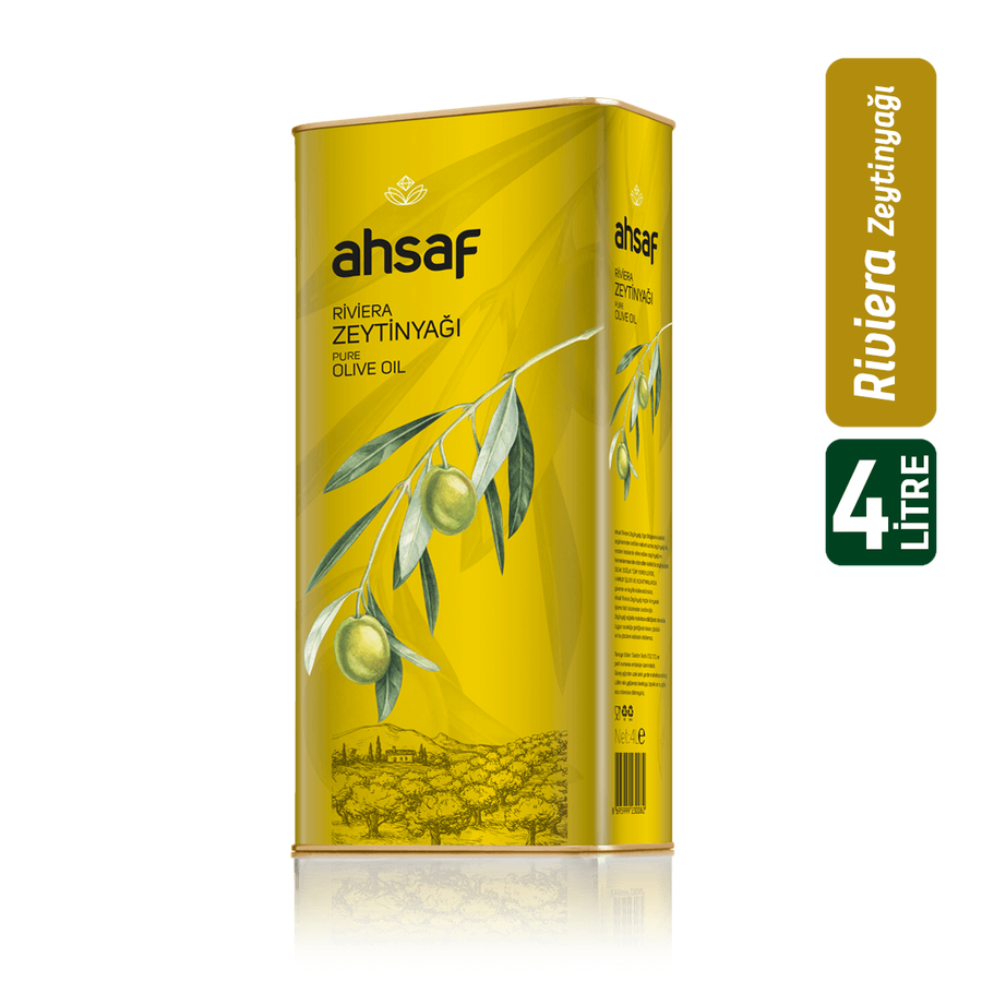Ahsaf Riviera Zeytinyağı 4L - Teneke