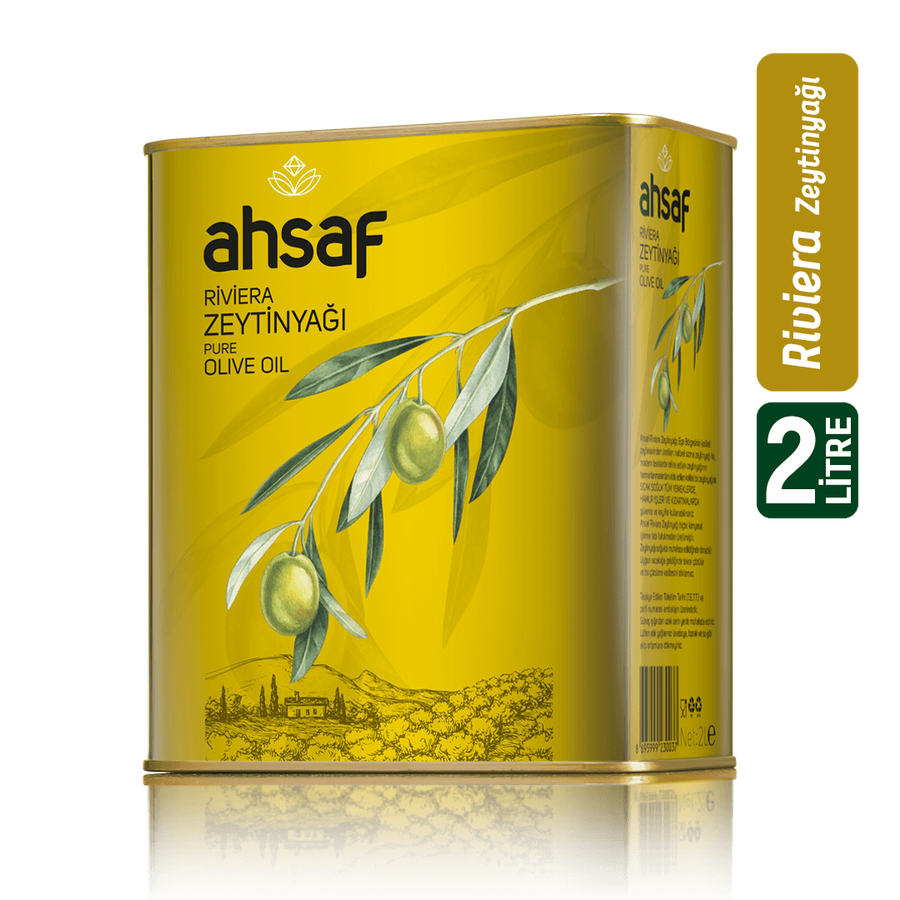 Ahsaf Riviera Zeytinyağı 2L -Teneke