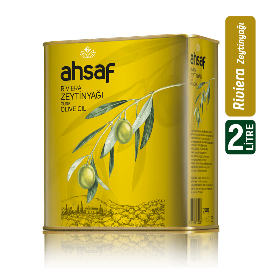 Ahsaf Riviera Zeytinyağı 2L -Teneke