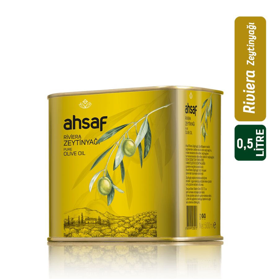 Ahsaf Riviera Zeytinyağı 500 ml -Teneke