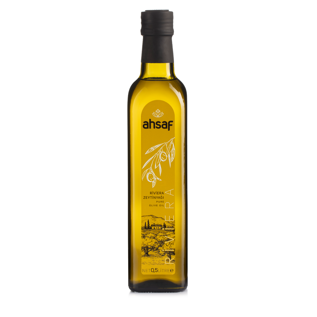Ahsaf Riviera Zeytinyağı 500 ml -Cam Şişe
