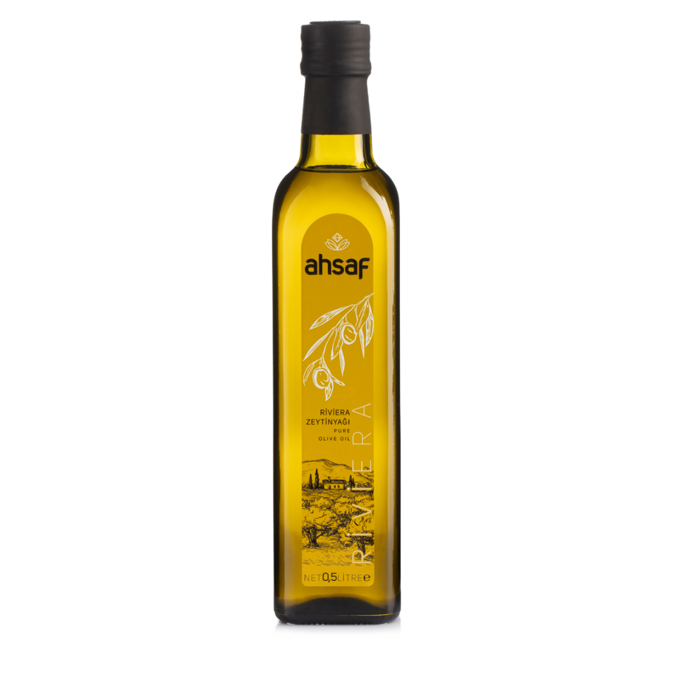 Ahsaf Riviera Zeytinyağı 500 ml -Cam Şişe
