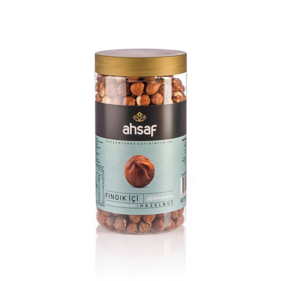 Ahsaf Çiğ İç Fındık 500 Gr Pet Kavanoz