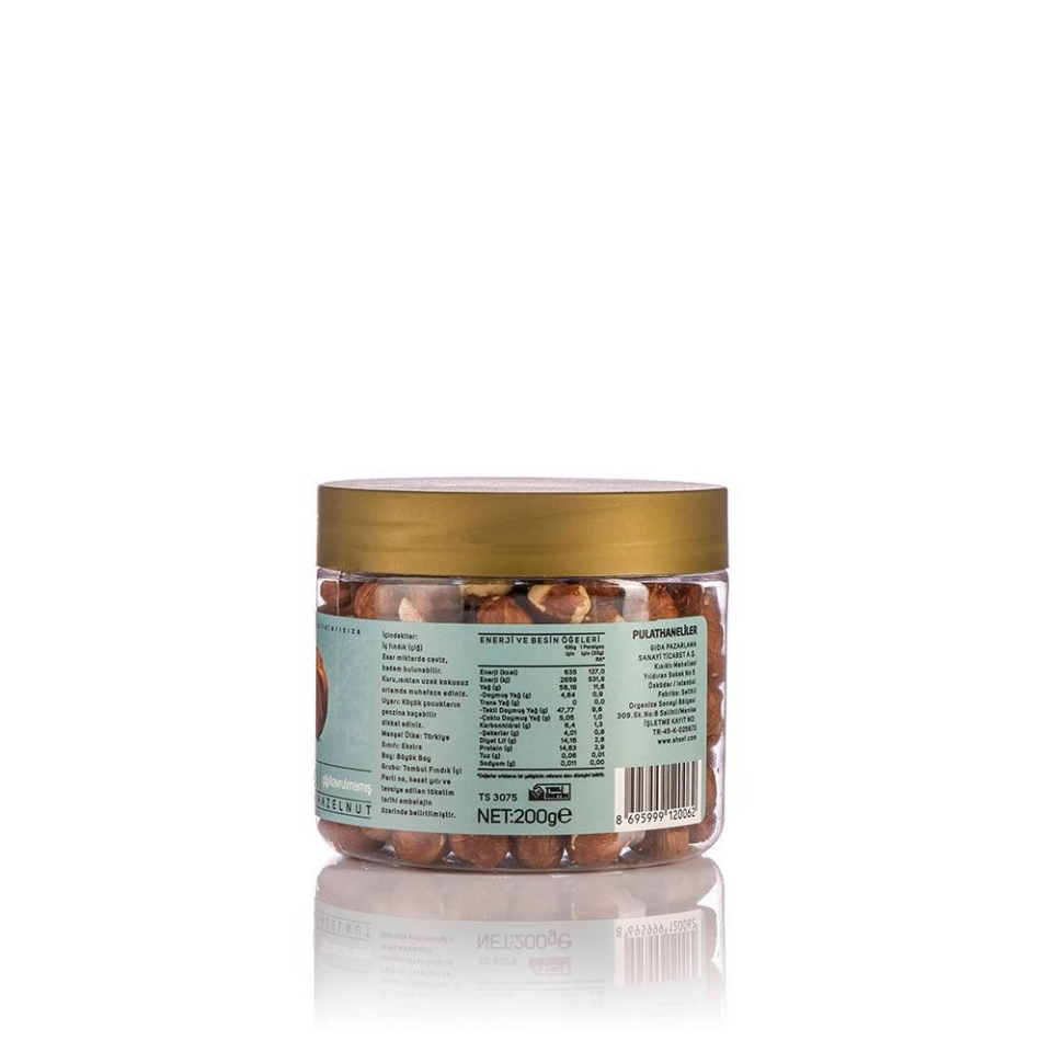 Çiğ İç Fındık 200 Gr Pet Kavanoz
