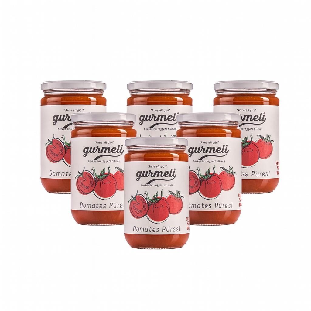 Domates Püresi 550 gr Cam (6'lı Paket)