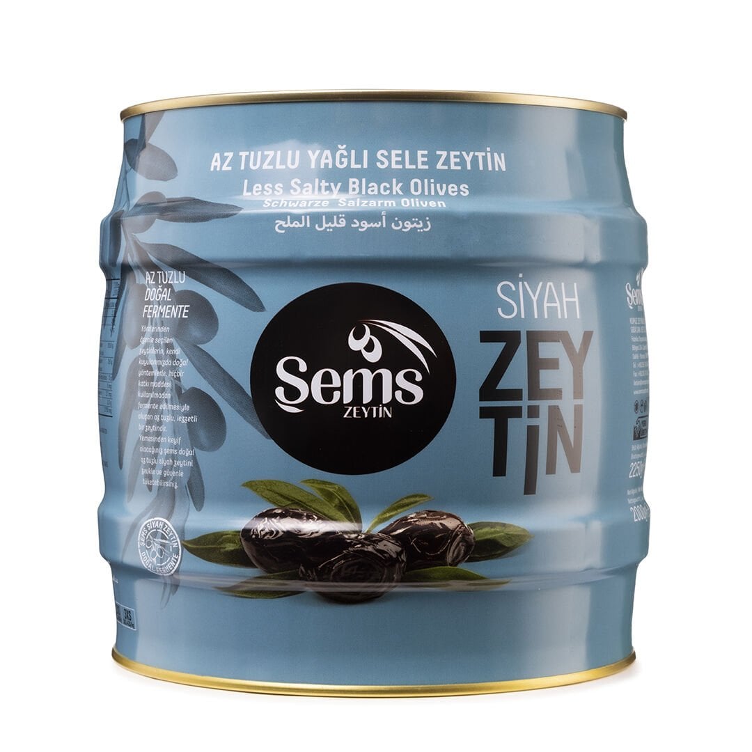 Şems Lüks İri Özel Siyah Zeytin 2 Kg  261-290 Kalibre