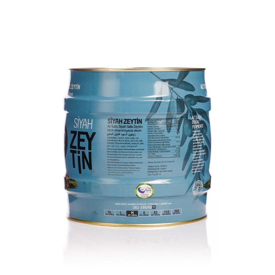 Şems Lüks İri Özel Siyah Zeytin 2 Kg  261-290 Kalibre