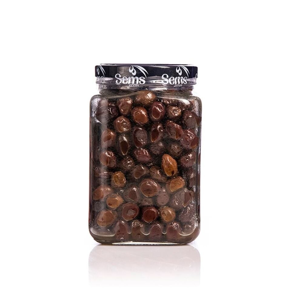 Şems Yağlı Siyah Sele Zeytin 1 Kg  291-320 Kalibre