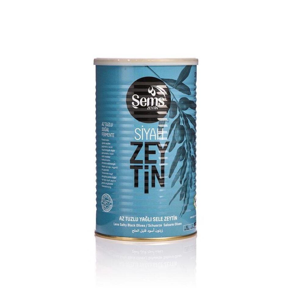 Şems Zeytin Yağlı Sele Siyah Zeytin 900 gr 261-290 Kalibre