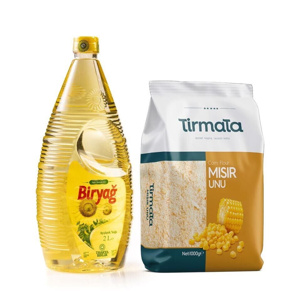 Ayçiçek Yağı 2 Lt Pet - Mısır Unu 1 Kg
